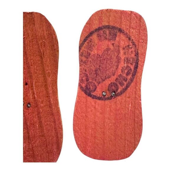 VTG Handmade Czech Marionette Puppet Grandma Blonde Grey Hair Braid Floral Dress - Picture 3 of 10